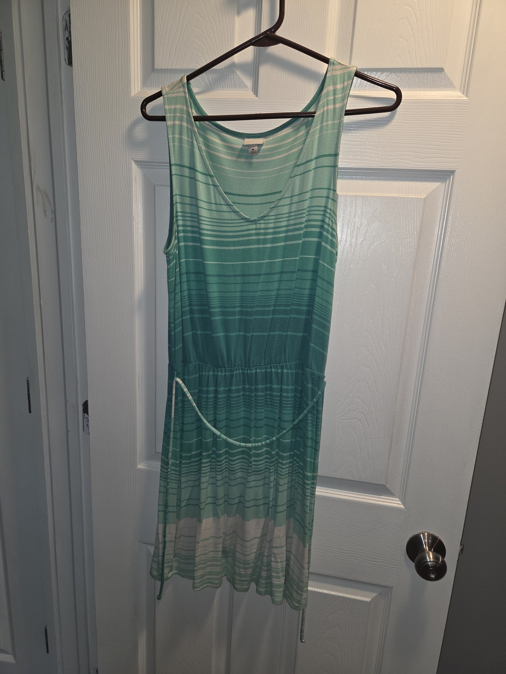 Merona Mint Green and White Striped Knit Top